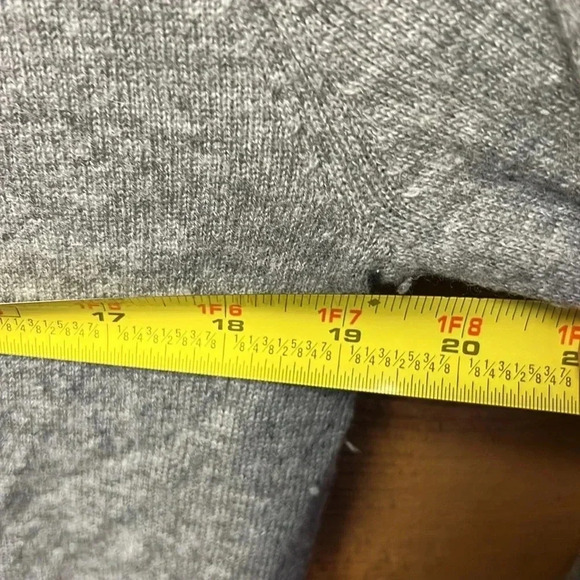 Jeff Womens sweater stars 3 gray 90% wool 10% cashmere warm winter soft sequins - Picture 6 of 8